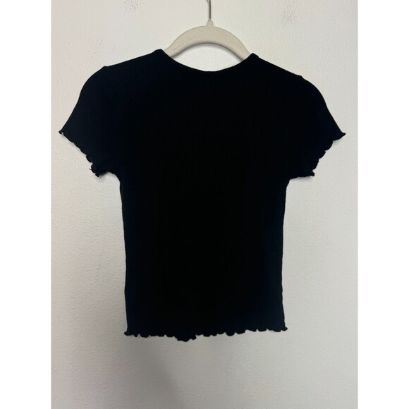 Art Class Large Ribbed Knit Tops 2 Pack Black Pink Short Sleeve Cotton Blend - Picture 10 of 16